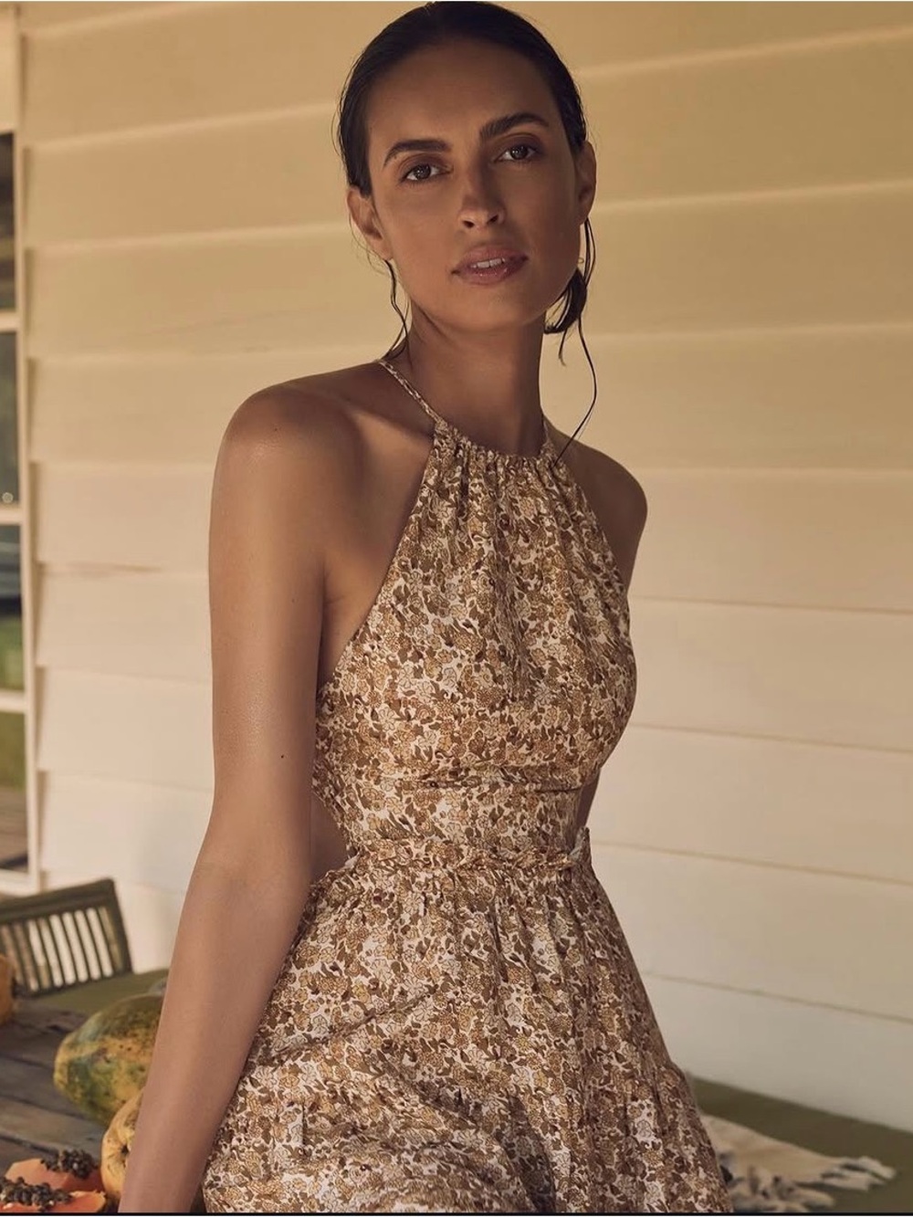 Shona Joy backless sundress midi
